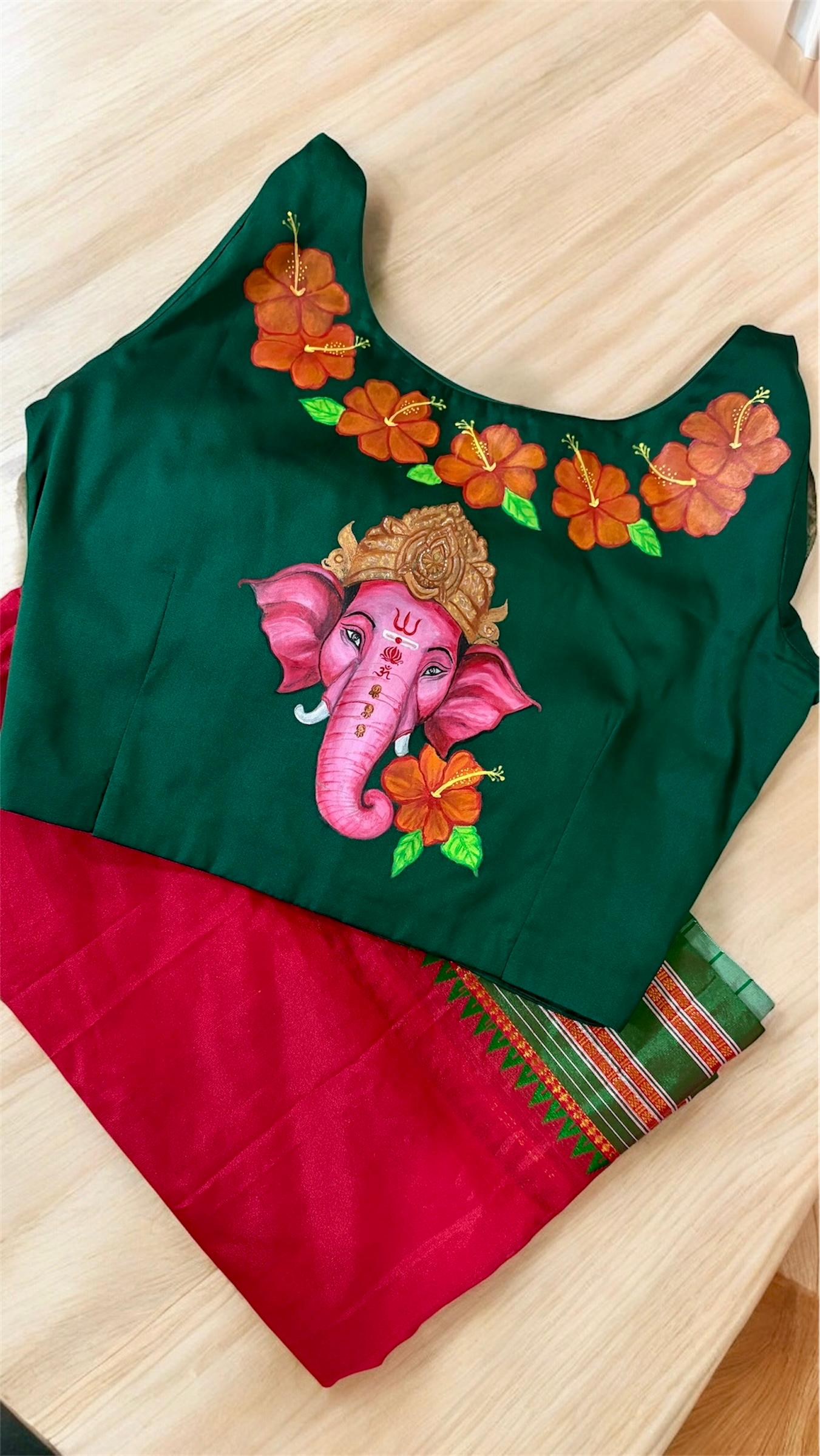 Customized Blouse With Saree | Subh Arambh Customization